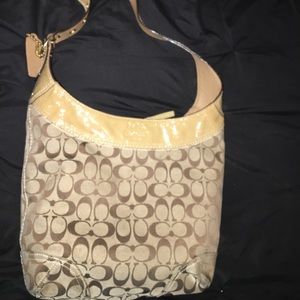 Coach sling canvas bag